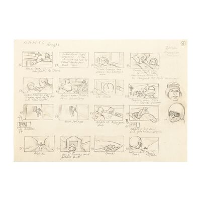 1301. Syd Cain Hand-drawn Storyboard Page ### JAMES BOND: ON HER MAJESTY'S SECRET SERVICE (1969)