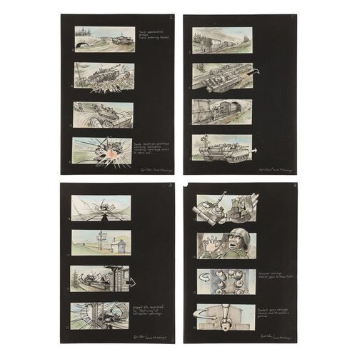 1340. Set of Four Hand-drawn Syd Cain and Derek Meddings Storyboards ### JAMES BOND: GOLDENEYE (1995)