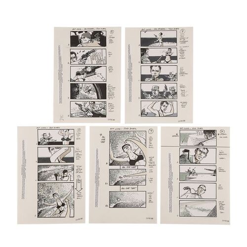 1357. Set of Five Martin Asbury Hand-drawn Production Storyboards ### JAMES BOND: DIE ANOTHER DAY (2002)