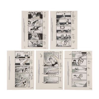 1357. Set of Five Martin Asbury Hand-drawn Production Storyboards ### JAMES BOND: DIE ANOTHER DAY (2002)