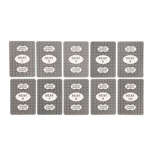1361. Set of Ten Seat Number Placer Cards ### JAMES BOND: CASINO ROYALE (2006)