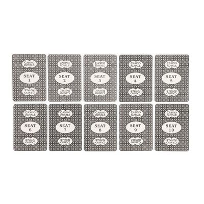 1361. Set of Ten Seat Number Placer Cards ### JAMES BOND: CASINO ROYALE (2006)