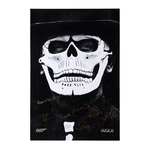 1369. Daniel Craig, Christoph Waltz and Cast-Autographed Day of the Dead Poster ### JAMES BOND: SPECTRE (2015)