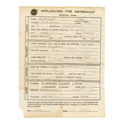1375. Navin Johnson's (Steve Martin) Astronaut Application ### THE JERK (1979)