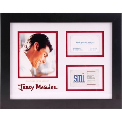 1376. Jerry Maguire's (Tom Cruise) Framed Pair of Business Cards ### JERRY MAGUIRE (1996)