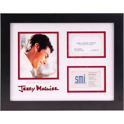 1376. Jerry Maguire's (Tom Cruise) Framed Pair of Business Cards ### JERRY MAGUIRE (1996)