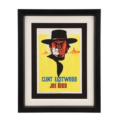 1379. Enzo Nistri Hand-painted Italian Poster Concept Art ### JOE KIDD (1972)