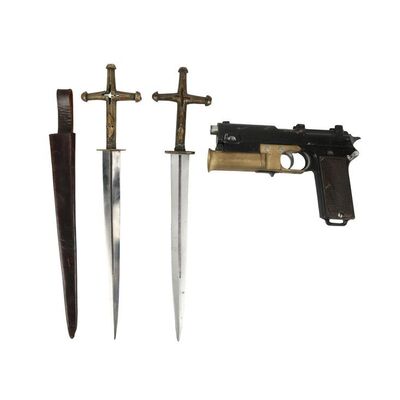 1414. Grigori Rasputin's (Rhys Ifans) Hero and Stunt Daggers and Orlando Oxford's (Ralph Fiennes) Stunt Flare Pistol ### THE KING'S MAN (2021)