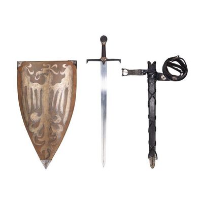 1462. King Stefan's (Sharlto Copley) Hero Sword and Scabbard and King's Guard Shield ### MALEFICENT (2014)