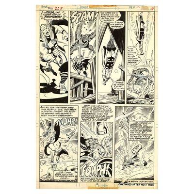 1482. Hand-drawn John Buscema and Joe Sinnott Thor No. 225 Pg. 3 ### MARVEL COMICS
