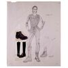 1489A. Hand-Illustrated Lois DeArmond Trinity (Carrie-Anne Moss) Costume Concept Sketch ### THE MATRIX (1999)