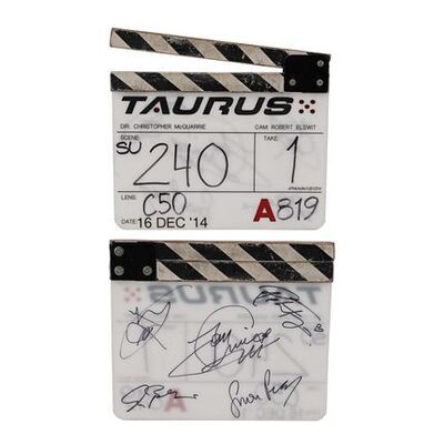 1502. Tom Cruise, Rebecca Ferguson, Simon Pegg and Cast-Autographed Clapperboard ### MISSION: IMPOSSIBLE-ROGUE NATION (2015)