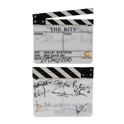 1584. Cast-autographed Clapperboard ### THE RITE (2011)