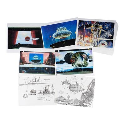 1585. Douglas Trumbull Collection: Set of Hand-Drawn Robert McCall Concept Artwork and Ephemera ### ROBERT MCCALL ARTWORK