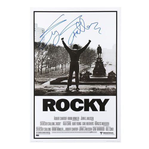 1588. Sylvester Stallone-Autographed Commercial Poster ### ROCKY (1976)