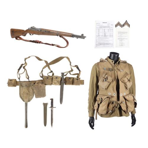 1591. US Army Airborne Gear, Stunt M1 Garand, and Production Paperwork ### SAVING PRIVATE RYAN (1998)