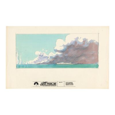 1622. Hand-coloured Ralph McQuarrie Whaling Ship Storyboard ### STAR TREK IV: THE VOYAGE HOME (1986)