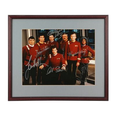 1623. Cast Autographed Photo ### STAR TREK V: THE FINAL FRONTIER (1989)