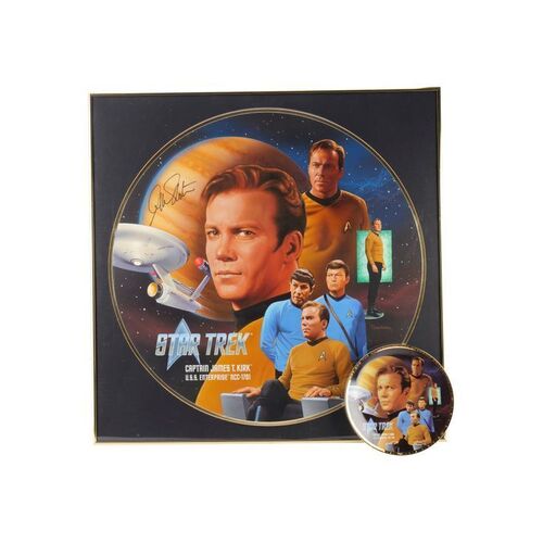 1632. William Shatner-autographed Framed Hand-painted Todd Treadway Captain James T. Kirk Enesco Plate Artwork with Limited-edition Collector's Plate ### STAR TREK: THE ORIGINAL SERIES (T.V. SERIES, 1966-1969)