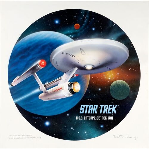 1633. Hand-painted Todd Treadway USS Enterprise NCC-1701 Enesco Plate Artwork ### STAR TREK: THE ORIGINAL SERIES (T.V. SERIES, 1966-1969)