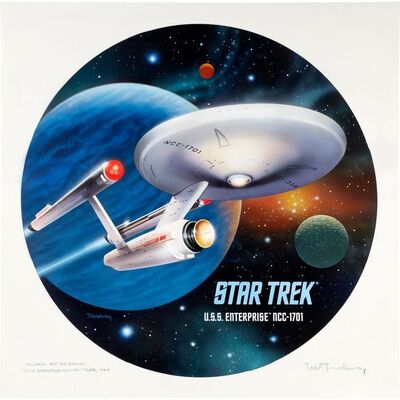 1633. Hand-painted Todd Treadway USS Enterprise NCC-1701 Enesco Plate Artwork ### STAR TREK: THE ORIGINAL SERIES (T.V. SERIES, 1966-1969)