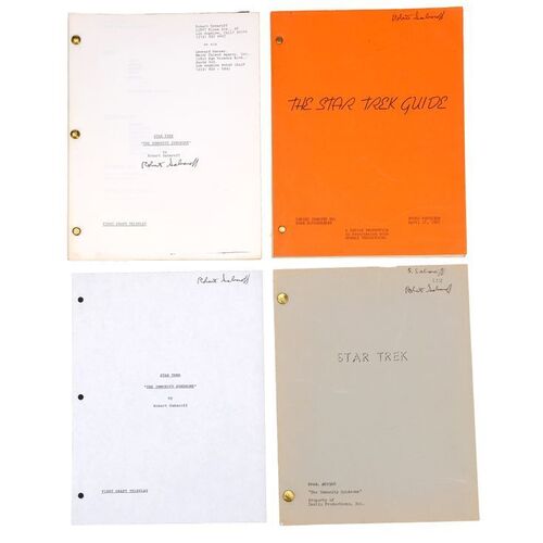 1634. Set of Three Robert Sabaroff's Signed "The Immunity Syndrome" Scripts and Series Writer's Guide ### STAR TREK: THE ORIGINAL SERIES - THE IMMUNITY SYNDROME (1967)