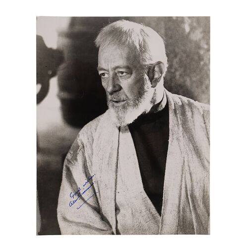 1663. Alec Guinness-Autographed Photograph ### STAR WARS: A NEW HOPE (1977)