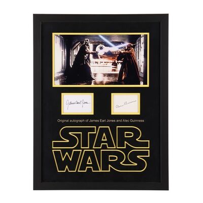 1672. Alec Guinness and James Earl Jones Autograph Display ### STAR WARS: A NEW HOPE (1977)
