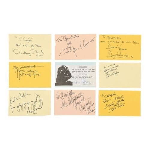1685. Signed-on-Set Collection of Main Character Autographs ### STAR WARS: THE EMPIRE STRIKES BACK (1980)