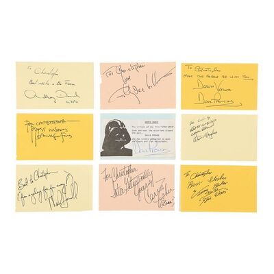 1685. Signed-on-Set Collection of Main Character Autographs ### STAR WARS: THE EMPIRE STRIKES BACK (1980)