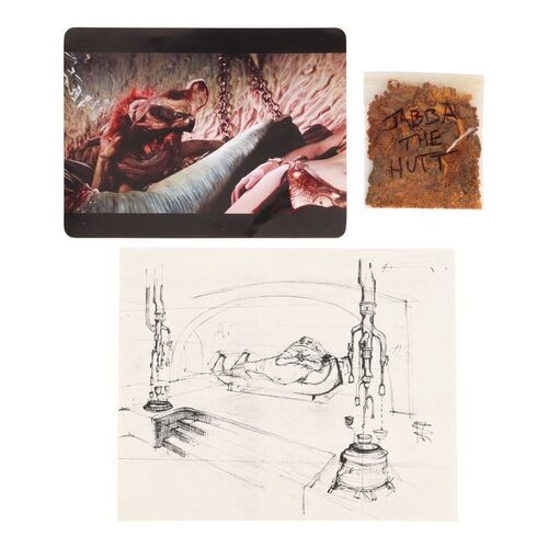 1697. Jabba the Hutt Skin and Hand-drawn Concept Drawing ### STAR WARS: RETURN OF THE JEDI (1983)