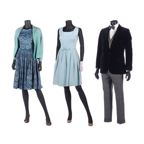 1759. Stephen Hawking (Eddie Redmayne) Opening Sequence Costume and Jane Wilde (Felicity Jones) Screen-matched Floral Dress, Cardigan, Turquoise Dress and Accessories ### THE THEORY OF EVERYTHING (2014)