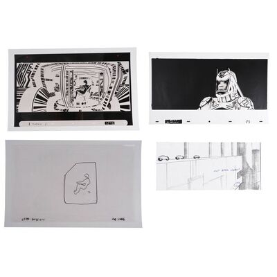 1790. Set of Three Kodaliths with Printed Light Cycle Storyboard ### TRON (1982)