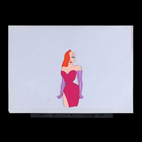 1819. Hand Painted Jessica Rabbit Animation Cel ### WHO FRAMED ROGER RABBIT (1988)