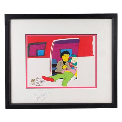 1615A. Leonard Nimoy Collection: Matt Groening and Leonard Nimoy-Autographed The Simpsons Animation Cel ### THE SIMPSONS (1989)