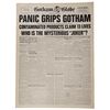 4. Panic Grips Gotham Gotham Globe Newspaper Cover ### BATMAN (1989)