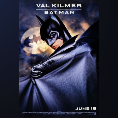 12. Advanced Style One Sheet Batman Character Poster; Fine+ ### BATMAN FOREVER (1995)