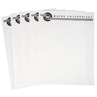 16. Five Sheets of Wayne Enterprises Letterhead ### BATMAN FOREVER (1995)