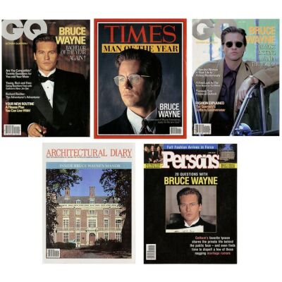 17. Set of Five Bruce Wayne Magazine Covers ### BATMAN FOREVER (1995)