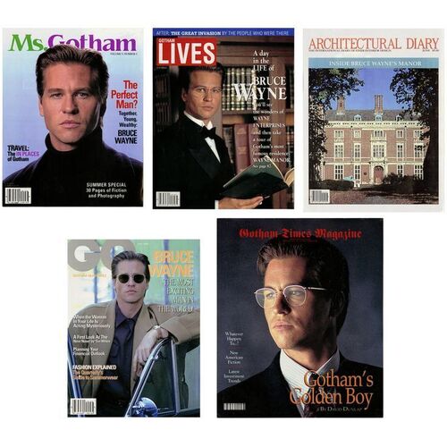 22. Set of Five Bruce Wayne Magazine Covers ### BATMAN FOREVER (1995)