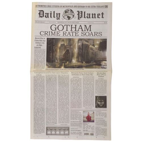 49. Gotham Crime Rate Soars Daily Planet Newspaper ### BATMAN V SUPERMAN: DAWN OF JUSTICE (2016)