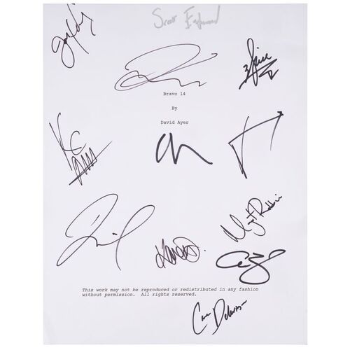 59. Director and Cast-Autographed Script Cover Page ### SUICIDE SQUAD (2016)