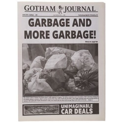 69. Garbage and More Garbage! Gotham Journal Newspaper Cover ### JOKER (2019)