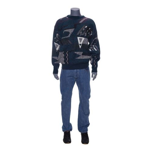 Lot #14: Jordan Belfort's (DiCaprio) Looking for a Job Costume with Screen-Matched Sweater ### WOLF OF WALL STREET, THE (2013)
