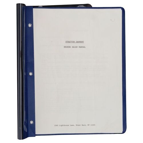 Lot #27: Stratton Oakmont Broker's Manual ### WOLF OF WALL STREET, THE (2013)