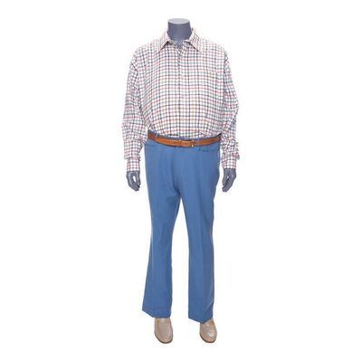 Lot #45: Max Belfort (Reiner) Leisure Costume with Screen-Matched Shirt ### WOLF OF WALL STREET, THE (2013)