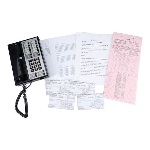 Lot #50: Stratton Oakmont Broker Phone, Sales Scripts and Paperwork ### WOLF OF WALL STREET, THE (2013)