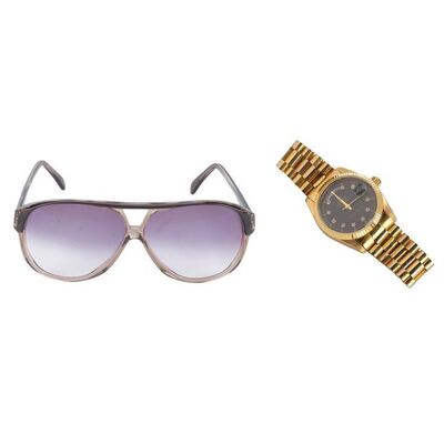 Lot #53: Donnie Azoff's (Hill) Sunglasses with Alternate Faux Rolex Watch ### WOLF OF WALL STREET, THE (2013)