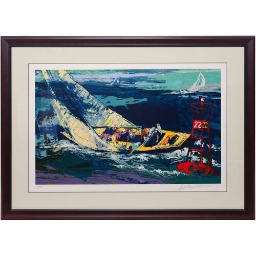Lot #63: Jordan Belfort (DiCaprio) Apartment Framed Limited Edition LeRoy Neiman-Signed "The 1970's America's Cup, Intrepid vs Gretel II" Serigraph Print ### WOLF OF WALL STREET, THE (2013)