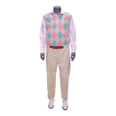 Lot #72: Donnie Azoff's (Hill) Golfing Costume with Screen-Matched Sweater Vest ### WOLF OF WALL STREET, THE (2013)